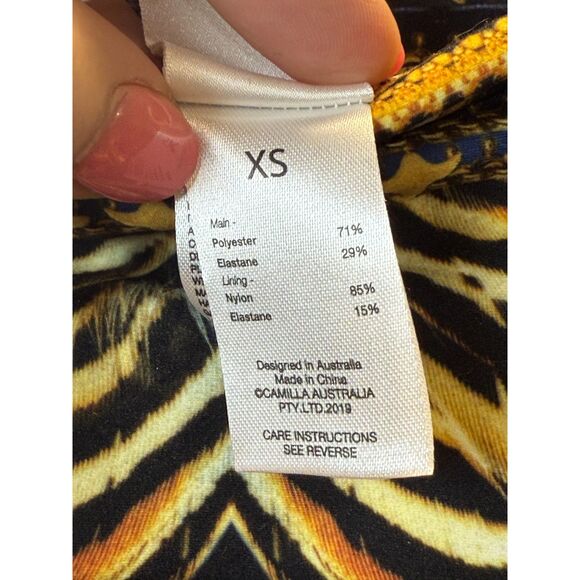 Camilla Lost Paradise Bike Short Women's Size XS Pocket Athleisure Sportstyle - Picture 8 of 11